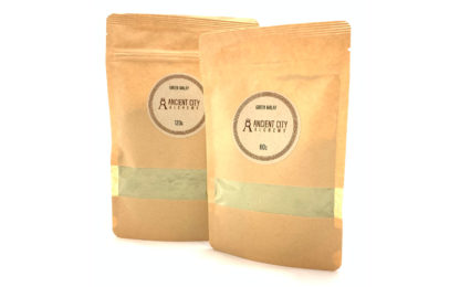 Bags of kratom powder.